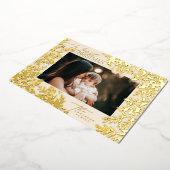 エンチャンティンクラシックグのエレガンスクリスマスホリダ 箔シーズンカード (回転した状態)