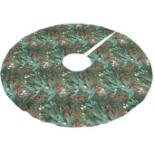 エンチャンティンクラシックグエレガンスクリスマスホリデー ブラッシュドポリエステルツリースカート (アングル)