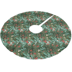 エンチャンティンクラシックグエレガンスクリスマスホリデー ブラッシュドポリエステルツリースカート