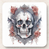 エンチャンティンハロウィーンヴァンパイアスカルアート コースター (正面)