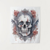 エンチャンティンハロウィーンヴァンパイアスカルアート タペストリー (正面)