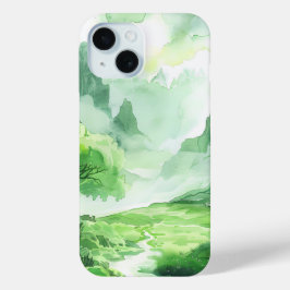 エンチャンテッドグリーンバレーフォンケース iPhone 15ケース