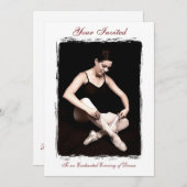 エンチャンテッドバレリナダンスリサイタル招待状 招待状 (正面/裏面)