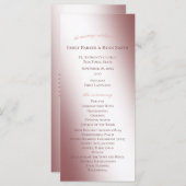 エンチャンテッドフェアリーテーブルキャッスル結婚式 プログラム (正面/裏面)