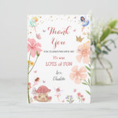 エンチャンテッドマジカルガーデンフェアリーフォレスト誕生日 サンキューカード (スタンド正面)