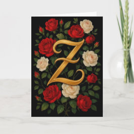 エンチャンテッド クライミング ローズ イニシャル「Z」 カード