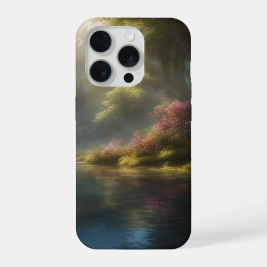 「エンチャンテッド・フォレスト・レイク」iPhone 15 Pro カバー (裏面)