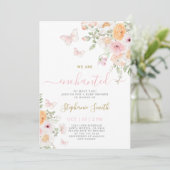 エンチャントあなたに会う赤ちゃんシャワー女の子招待状 招待状 (スタンド正面)