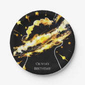 エンチャントおもしろい宇宙誕生日 ペーパープレート (正面)