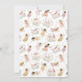 エンチャントお洒落ドフェアリー誕生日招待状 招待状 (裏面)