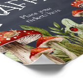 エンチャントお洒落ドフォレストマッシュルームおむつラッフル ポスター (角)