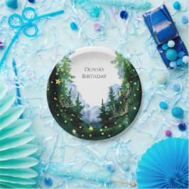 エンチャントきらめくドウッドランド誕生日 ペーパープレート