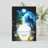 エンチャントきらめくメントウッドランド誕生日 サンキューカード (スタンド正面)