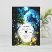 エンチャントきらめくメントウッドランド誕生日 招待状 (スタンド正面)