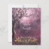 エンチャントさくらんぼブロッサムガーデンイベント招待状 招待状 (正面)