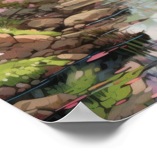 エンチャントさくらんぼブロッサムガーデンスタジオジブリイン ポスター (角)