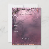 エンチャントさくらんぼブロッサムガーデンバタフライイベント 招待状 (裏面)