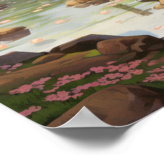 エンチャントさくらんぼブロッサムガーデン – スタジオジブリS ポスター (角)