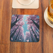 エンチャントさくらんぼブロッサムキャノピースカイ – アニメスタイル スクエアペーパーコースター