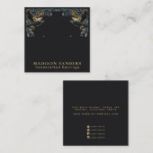 エンチャントされたラヴェンスウィッチースタッドイヤリングディスプレイ スクエア名刺 (正面/裏面)