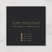 エンチャントされたラヴェンスウィッチースタッドイヤリングディスプレイ スクエア名刺 (裏面)