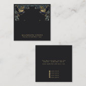 エンチャントされたラヴェンスウィッチースタッドイヤリングディスプレイ スクエア名刺 (正面/裏面)