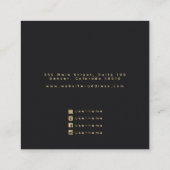 エンチャントされたラヴェンスウィッチースタッドイヤリングディスプレイ スクエア名刺 (裏面)