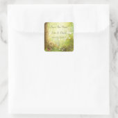 エンチャントされた森のシーン日付を保存 スクエアシール (バッグ)