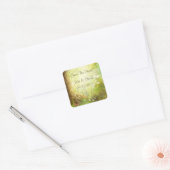 エンチャントされた森のシーン日付を保存 スクエアシール (封筒)