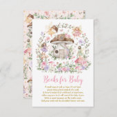 エンチャントされた森の妖精の本のためのベビーガール エンクロージャーカード (正面/裏面)