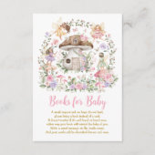 エンチャントされた森の妖精の本のためのベビーガール エンクロージャーカード (正面)