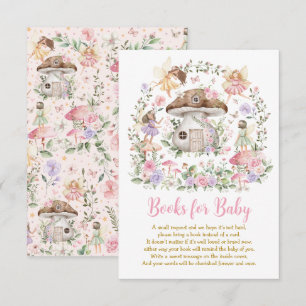 エンチャントされた森の妖精の本のためのベビーガール エンクロージャーカード