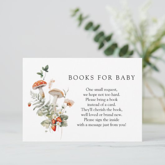 エンチャントされた森の本ベビーエンクロージャカード 招待状 (スタンド正面)
