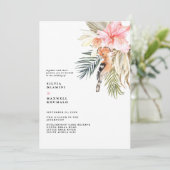 エンチャントアフリカンサファリ結婚式招待状 招待状 (スタンド正面)