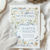 エンチャントアールヌーボーフローラ結婚ー 招待状