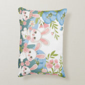 エンチャントイースターお祝いデザイン アクセントクッション (裏面(縦))