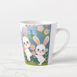 エンチャントイースターお祝いデザイン カフェラテマグ