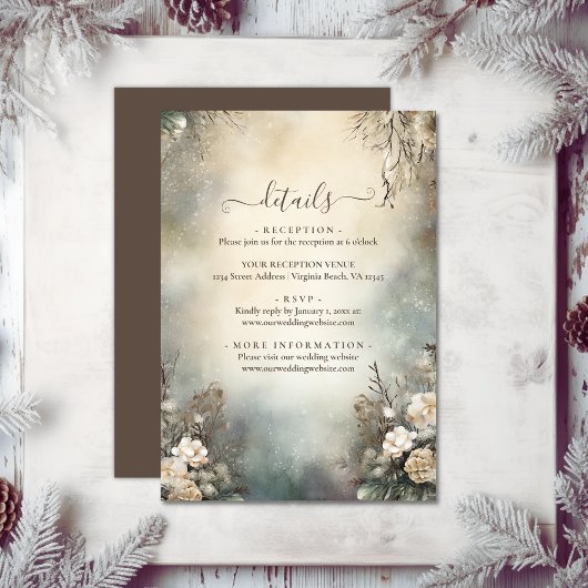 エンチャントウィンターガーデン結婚フローラ詳細 エンクロージャーカード