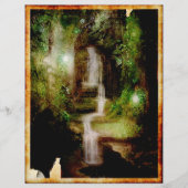 エンチャントウォーターフォールスクラップブック紙 (正面)