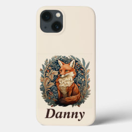 エンチャントウッドランドキツネ名前をカスタムする iPhone 13ケース