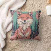 エンチャントウッドランドキツネD7 クッション (ブランケット)