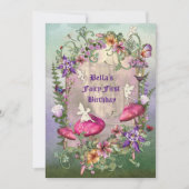 エンチャントウッドランドフェアリーフォレストパーティの招待状 招待状 (正面)