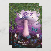 エンチャントウッドランドフェアリーフォレストパーティの招待状 招待状 (正面/裏面)