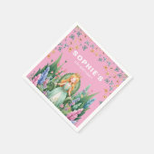 エンチャントウッドランドフェアリープリンセス誕生日 スタンダードカクテルナプキン (角)
