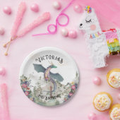 エンチャントウッドランドフォレストドラゴン誕生日 ペーパープレート (パーティー)