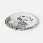 エンチャントウッドランドフォレストドラゴン誕生日 ペーパープレート (アングル)