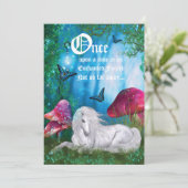 エンチャントウッドランドユニコーンフォレストパーティの招待状 招待状 (スタンド正面)
