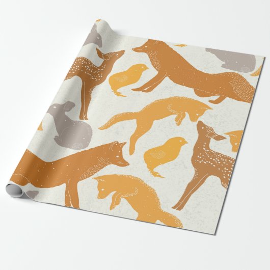 エンチャントウッドランドラッピング紙 ラッピングペーパー (アンロールド)