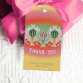 エンチャントエメラルドホットエアバルーン子供の誕生日 ギフトタグ