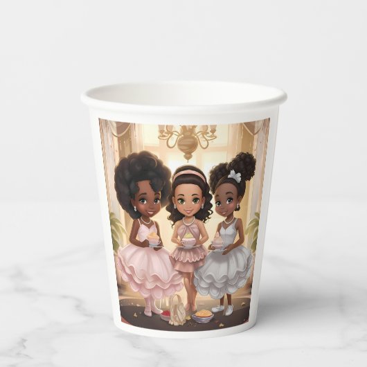 エンチャントエリクサーメラニン化プリンセス魔法 紙コップ (裏面)